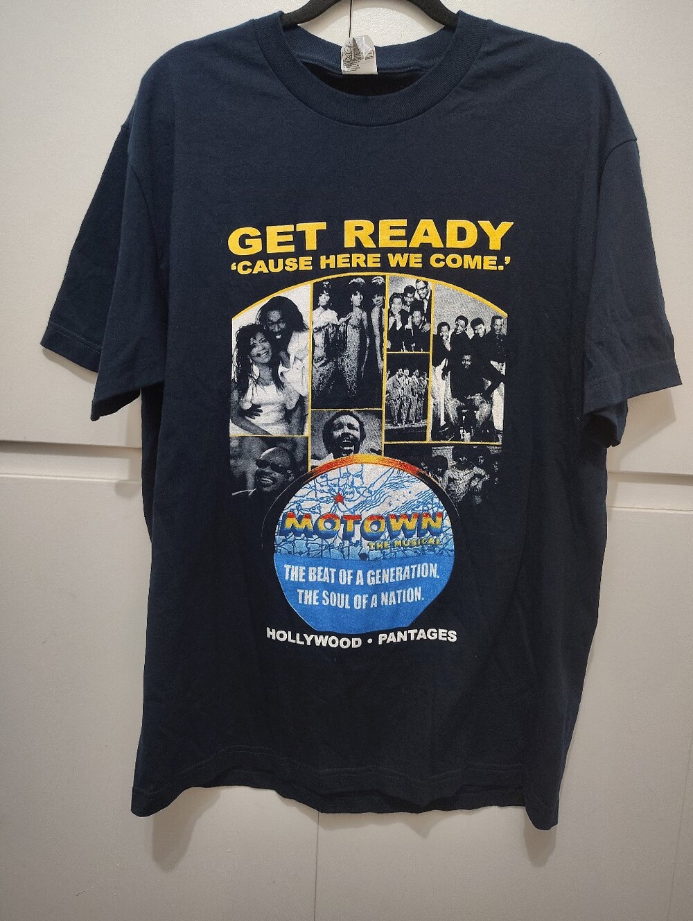 Vintage Motown The Musical Tour T Shirt Men's L Hollywood Pantages Theater